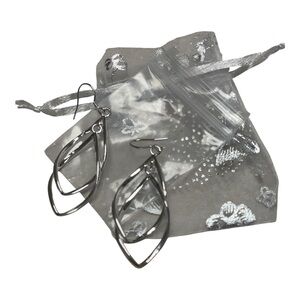 New With Packaging Silver Dangle Earrings- No Tags